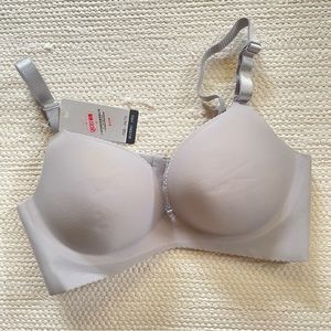 Sexy Seamless Push Up Bra Grey 34B